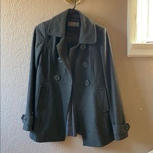 Dark grey pea coat